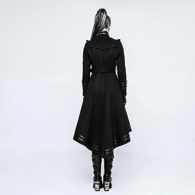 Aanzicht 5 — Mantel voor dames – lang zwart gothic