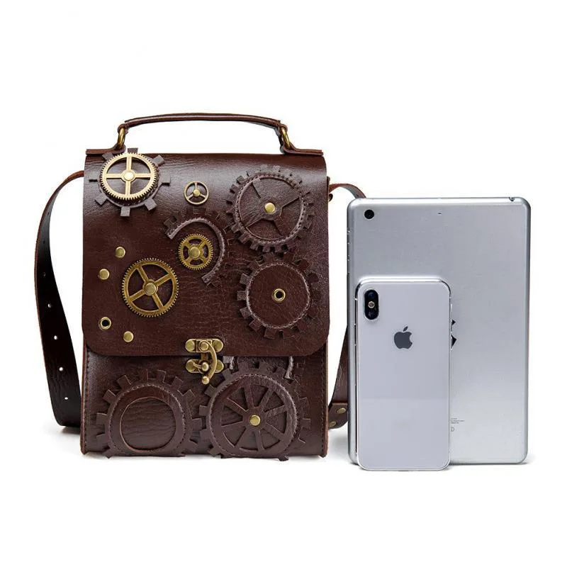 Aanzicht 5 — Steampunk tas – schouderriem
