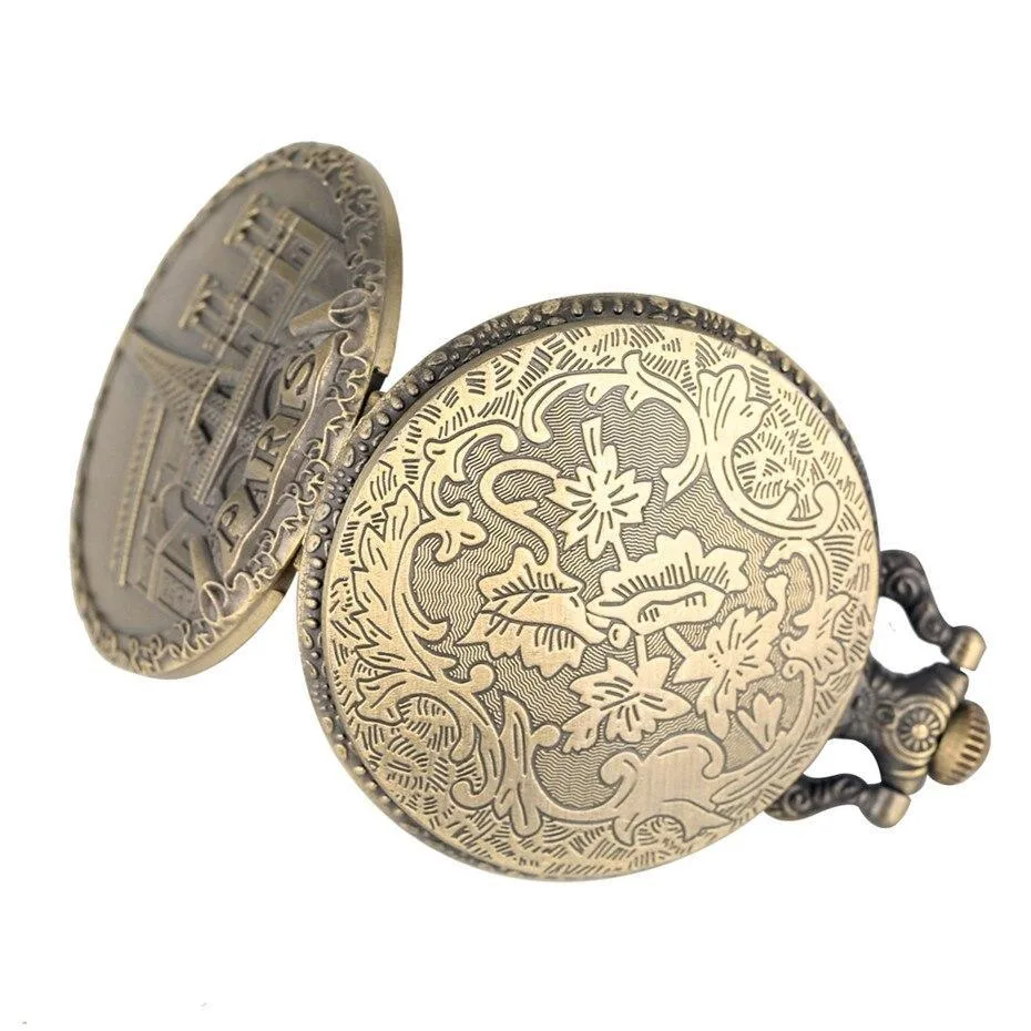 Aanzicht 3 — Steampunk zakhorloge – Paris