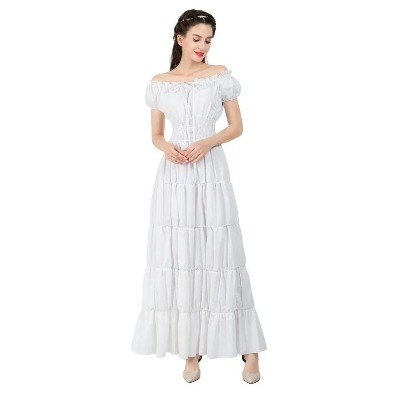 Aanzicht 3 — Steampunk jurk – wit