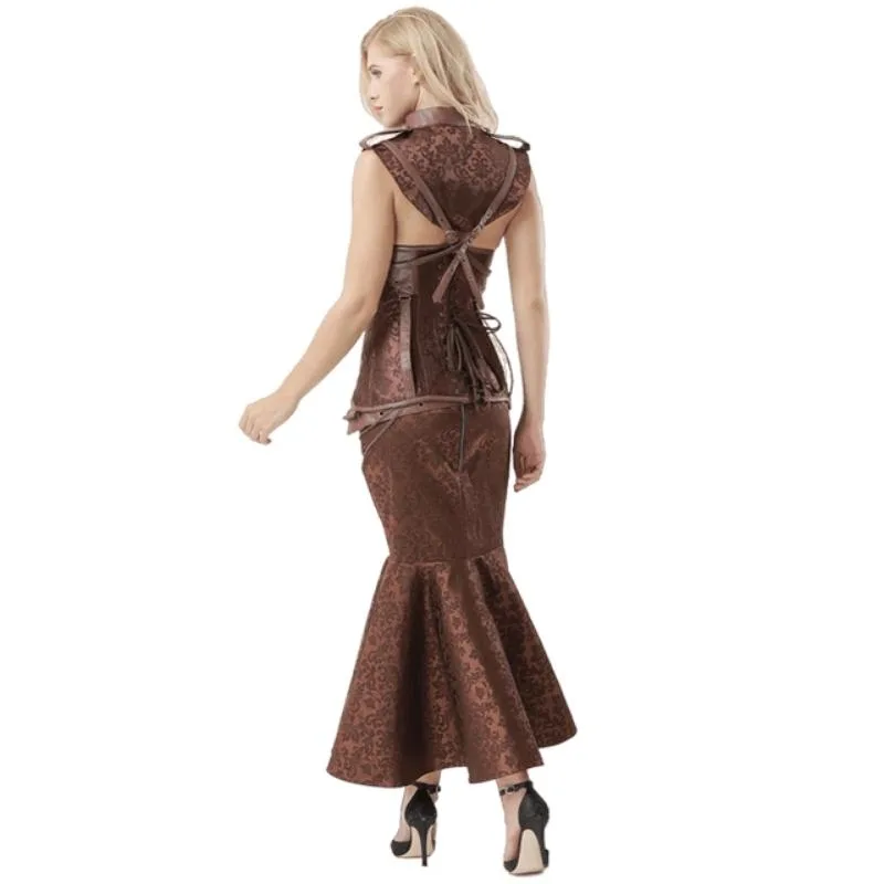 Aanzicht 3 — Steampunk rok voor dames