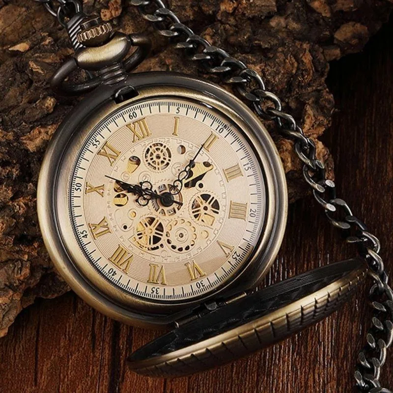 Aanzicht 2 — Steampunk zakhorloge – zonder batterij