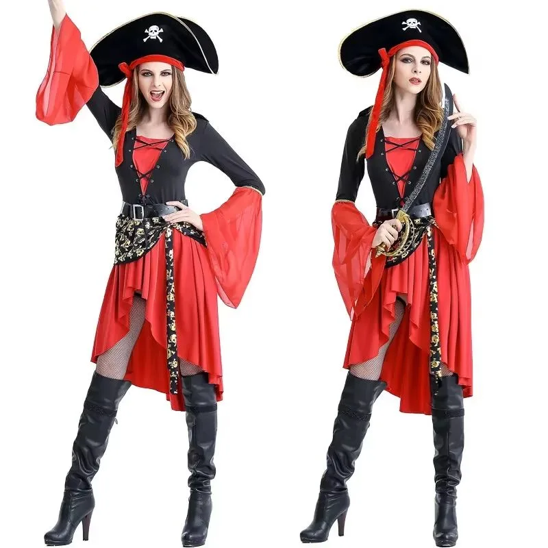 Aanzicht 6 — Steampunk kostuum voor dames – piratenstijl