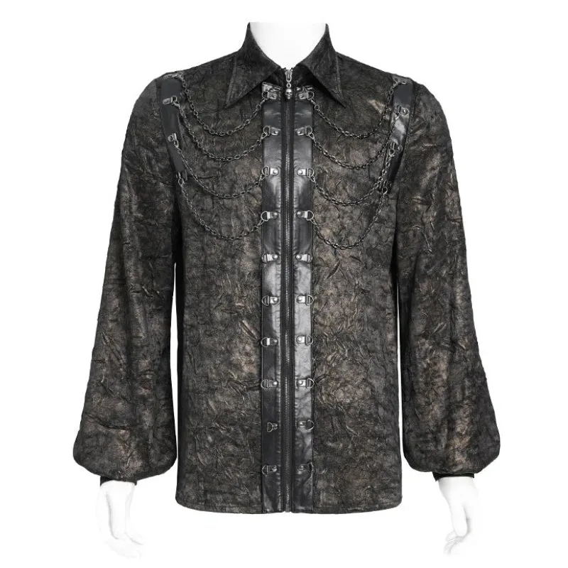 Steampunk overhemd – bruin