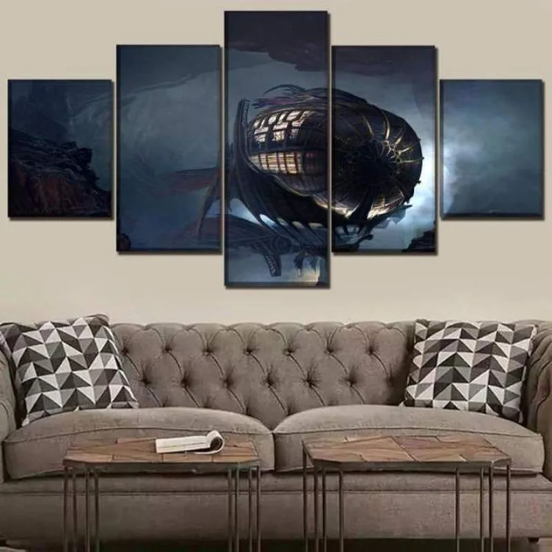 Steampunk wanddecoratie – Zeppelin