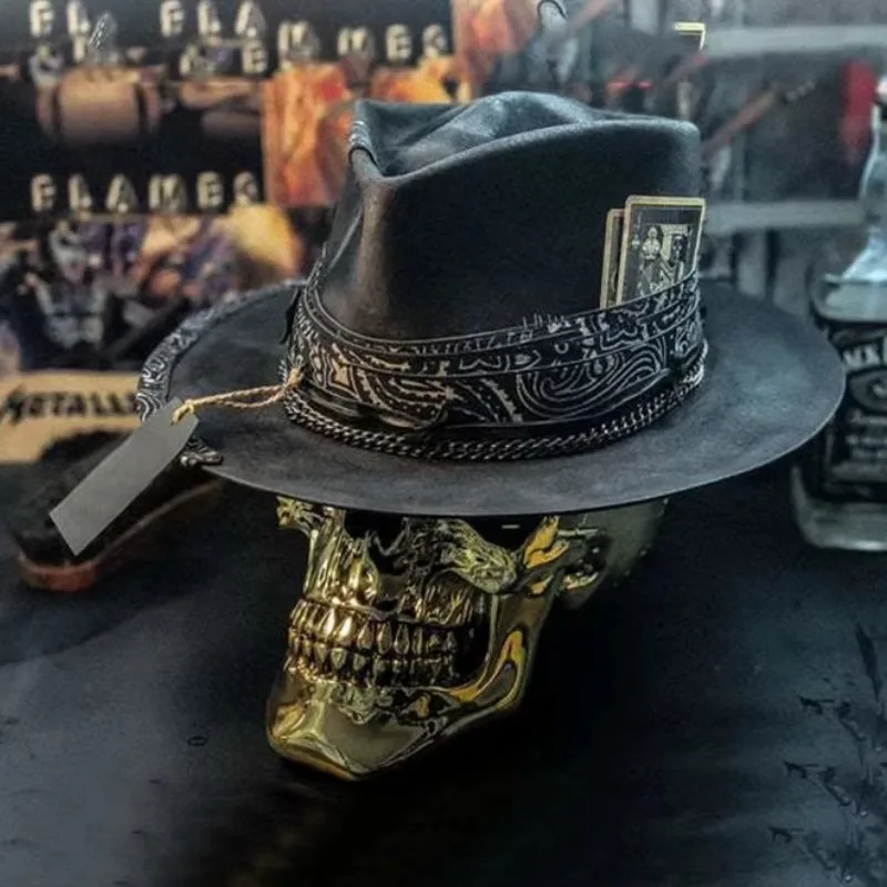 Aanzicht 4 — Steampunk hoed – Cowboy