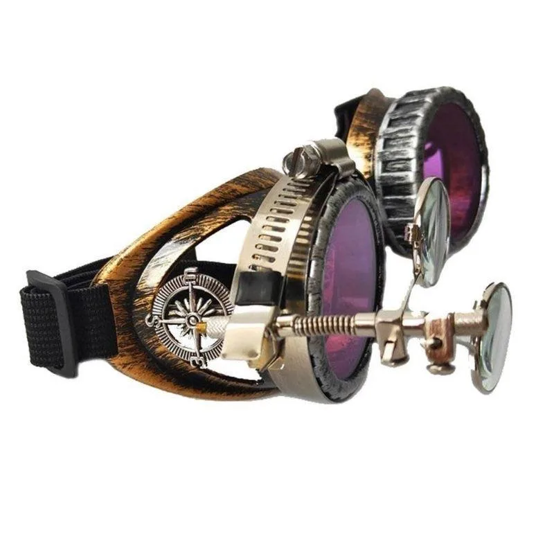 Aanzicht 3 — Steampunk bril – retrofuturistisch