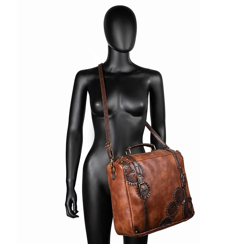 Aanzicht 3 — Steampunk tas – van PU-kunstleer
