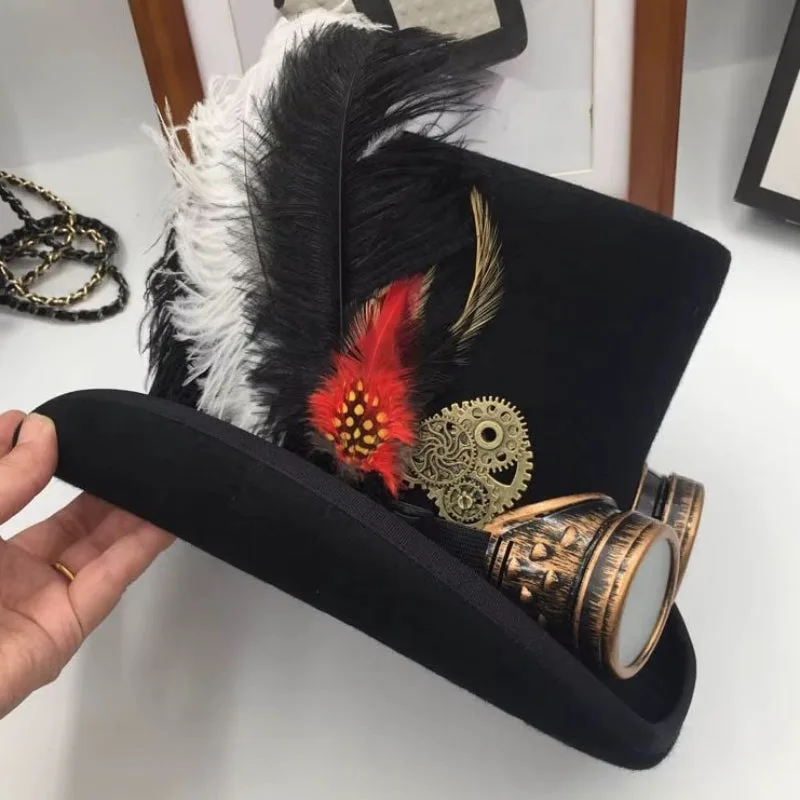 Aanzicht 6 — Steampunk hoed – Ada Lovelace