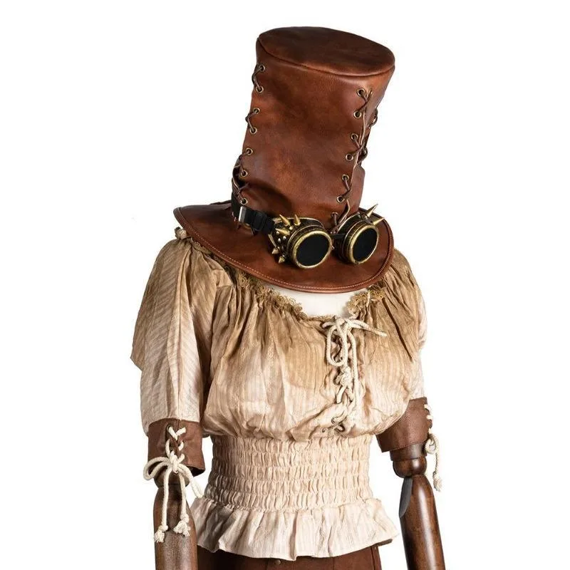 Aanzicht 2 — Steampunk hoed – vogelverschrikkerstijl
