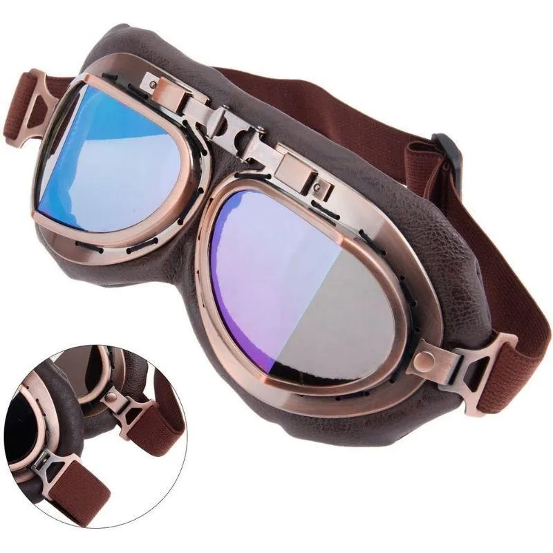 Aanzicht 8 — Steampunk bril – pilotenstijl