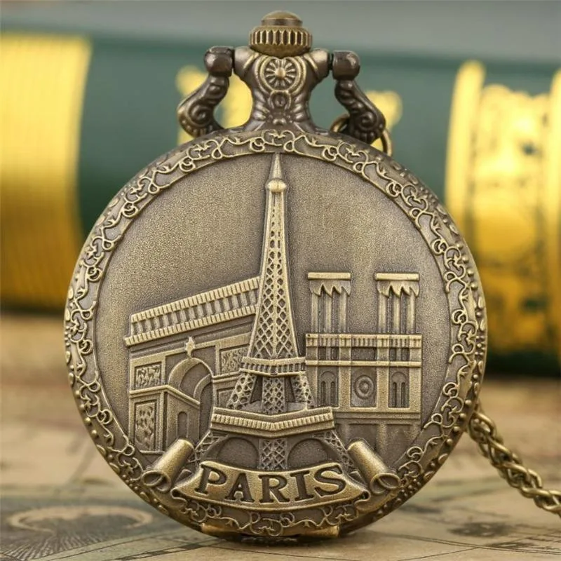 Aanzicht 6 — Steampunk zakhorloge – Paris