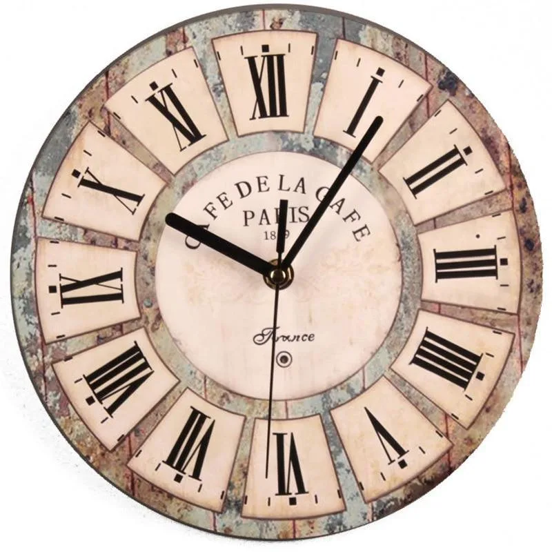 Aanzicht 3 — Wandklok – vintage van hout