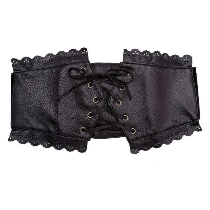 Steampunk tailleriem – van PU-kunstleer Steampunk tailleriem – van PU-kunstleer