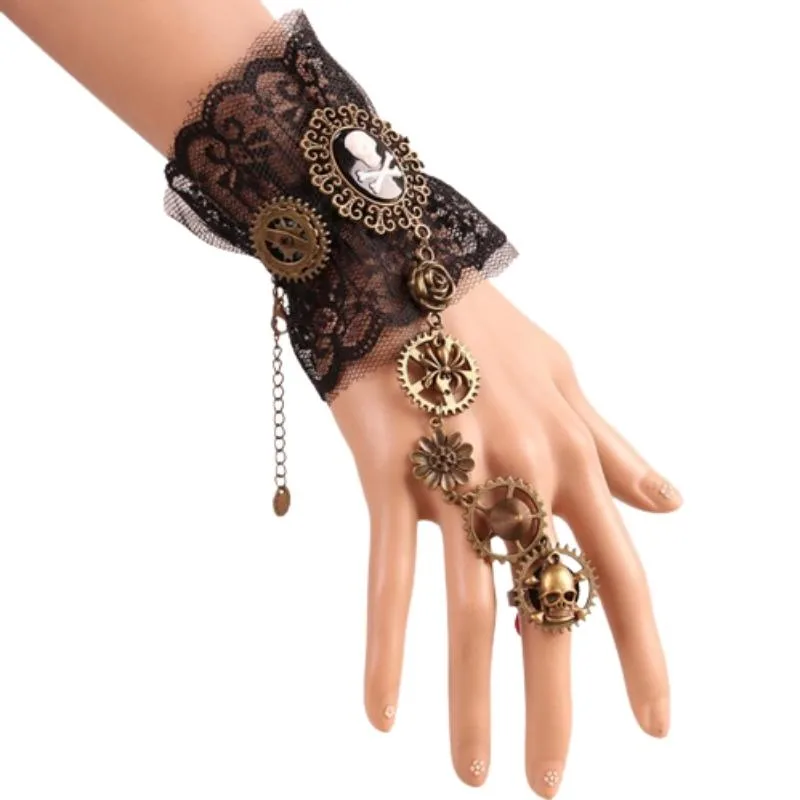Steampunk armband – kant