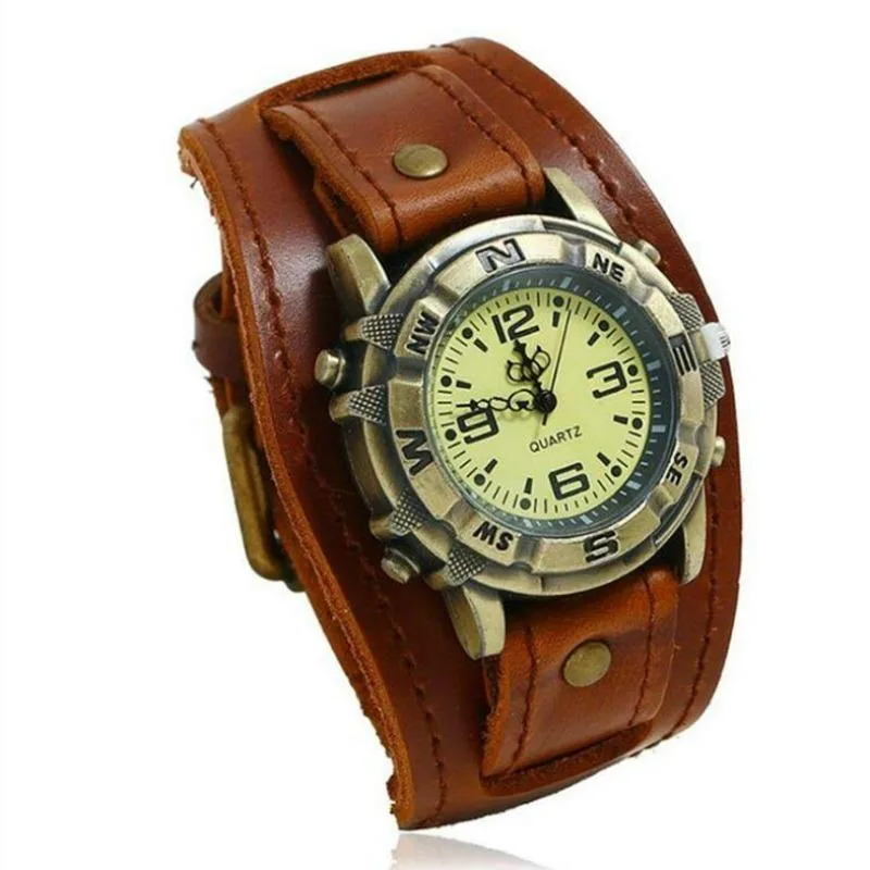Aanzicht 3 — Steampunk polshorloge voor heren
