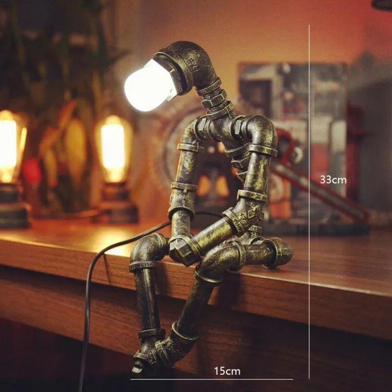 Aanzicht 9 — Steampunk lamp – Robot