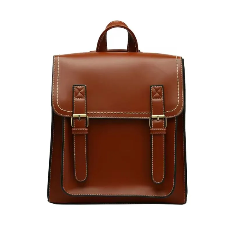 Aanzicht 3 — Steampunk schooltas – van PU