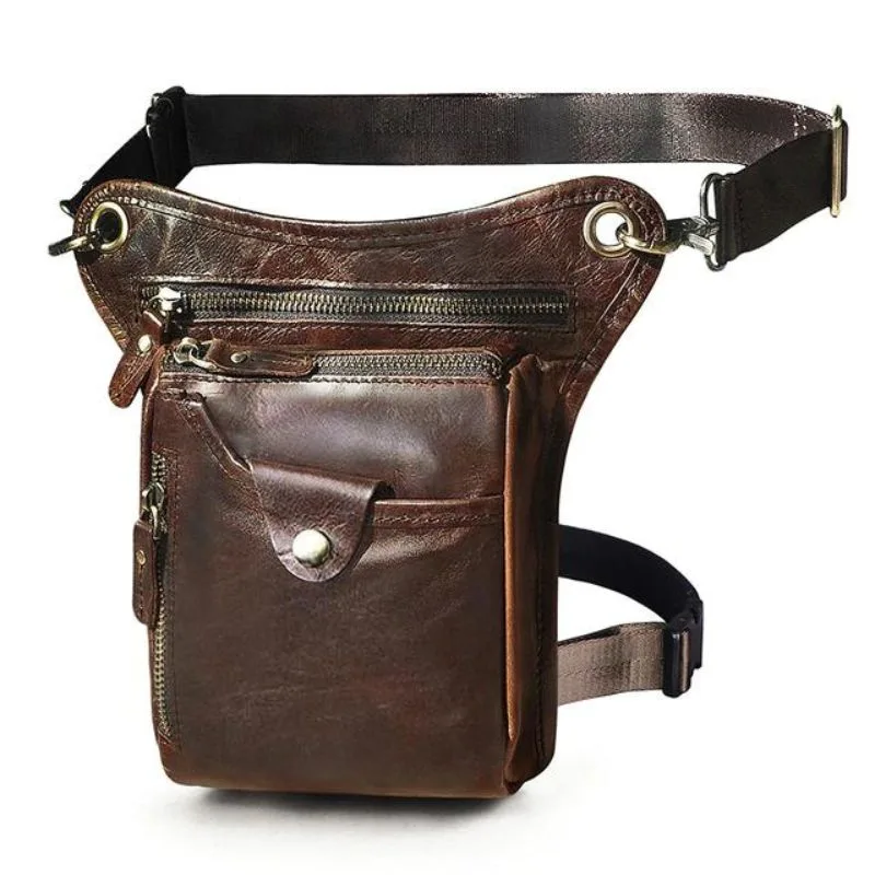 Tas voor heren – schouderriem leer vintage