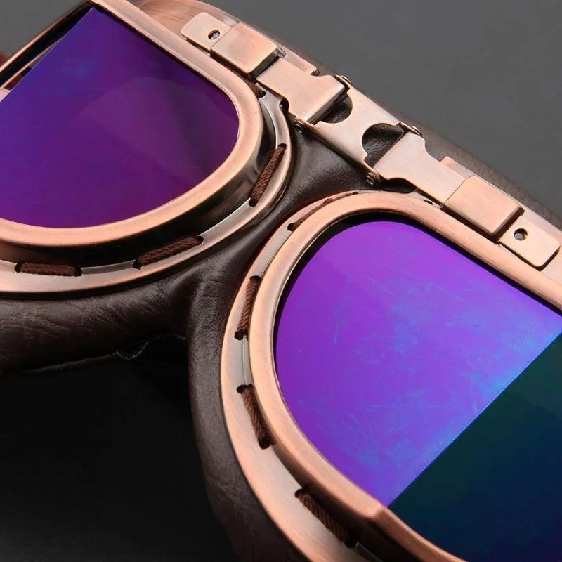 Aanzicht 6 — Steampunk bril – pilotenstijl