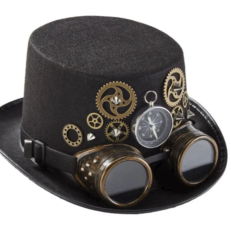Steampunk hoed – met mechanische motieven