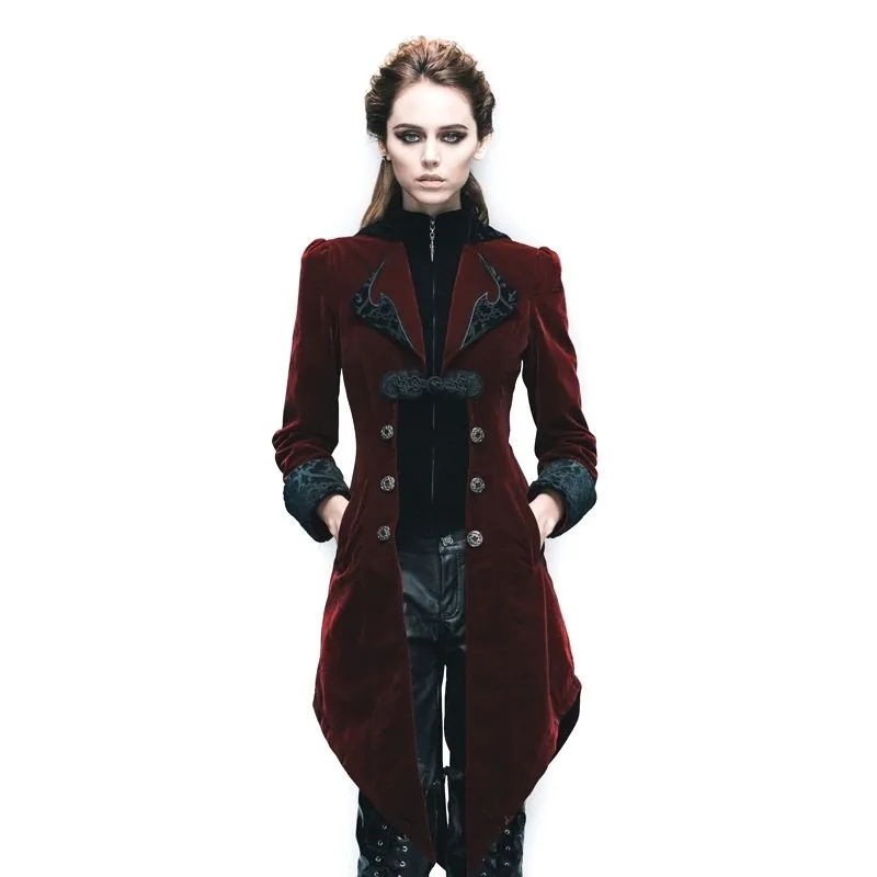 Steampunk jas – rood