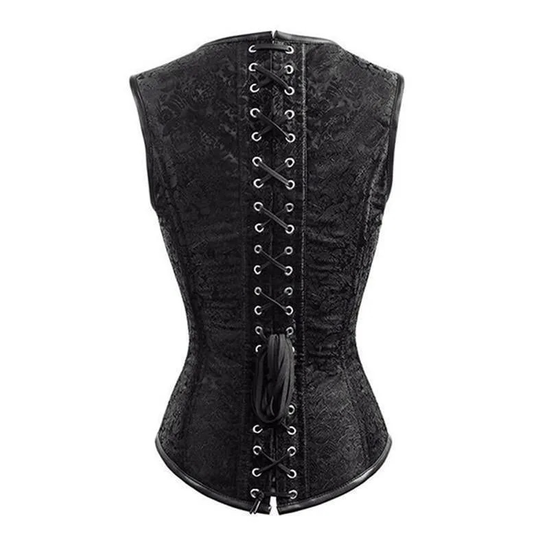 Aanzicht 8 — Steampunk korset voor dames – retro