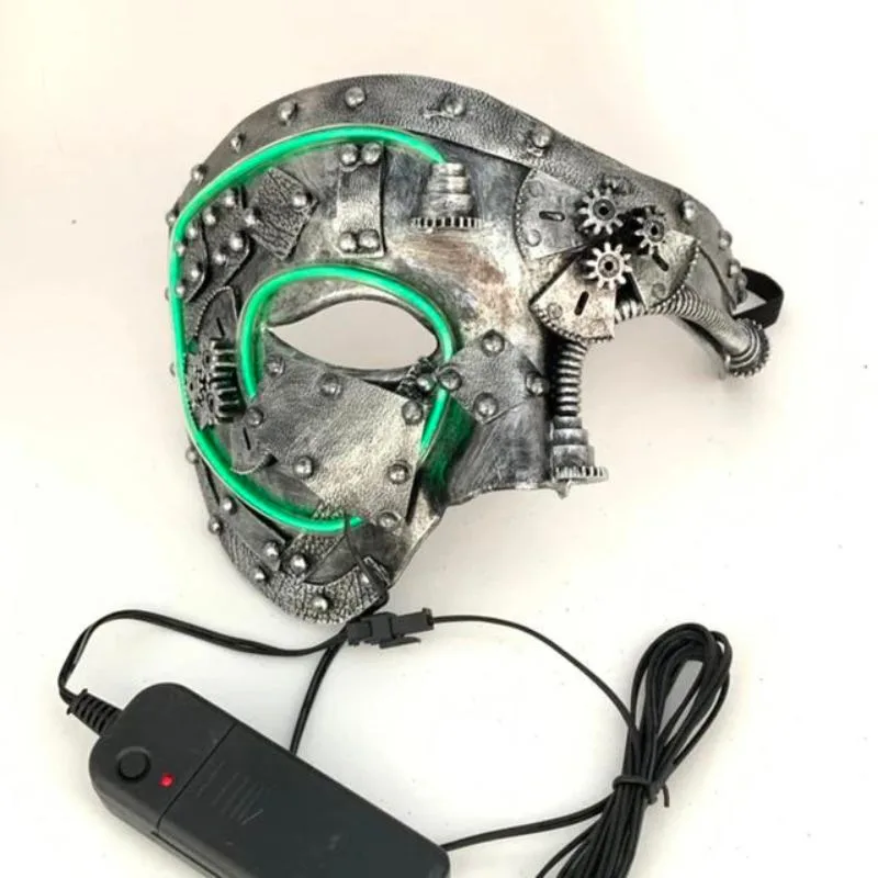 Aanzicht 3 — Steampunk halfmasker