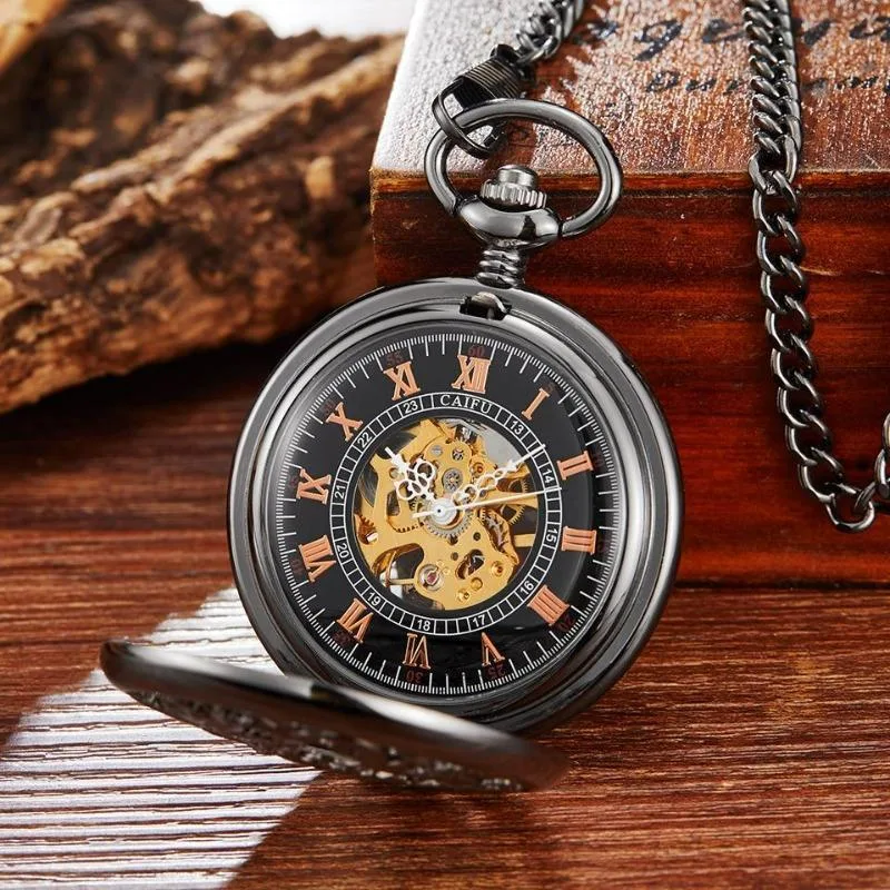 Aanzicht 2 — Steampunk zakhorloge – draak