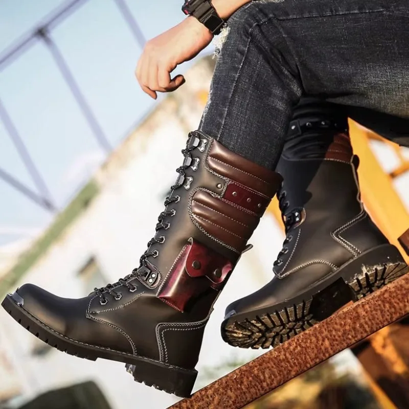 Aanzicht 2 — Steampunk laars voor heren