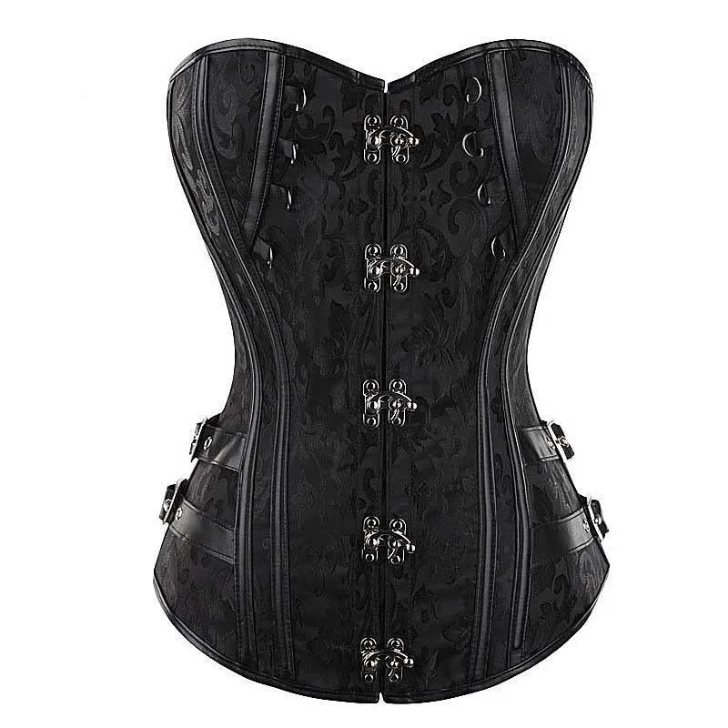 Steampunk korset – zwart