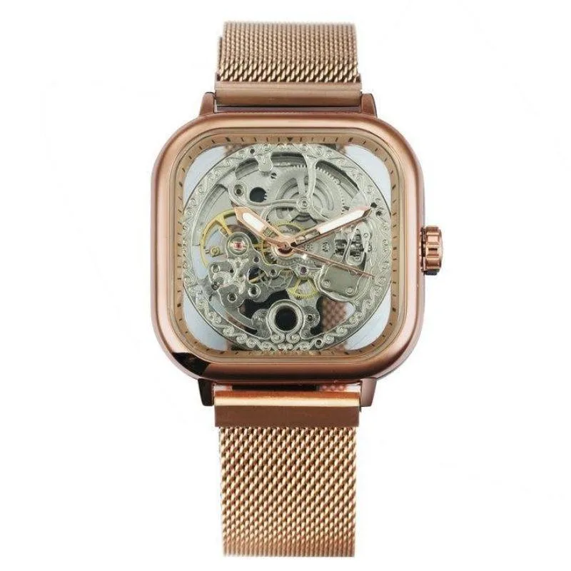Aanzicht 4 — Steampunk horloge – zichtbaar uurwerk