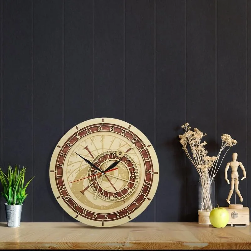 Aanzicht 2 — Steampunk horloge – astronomisch