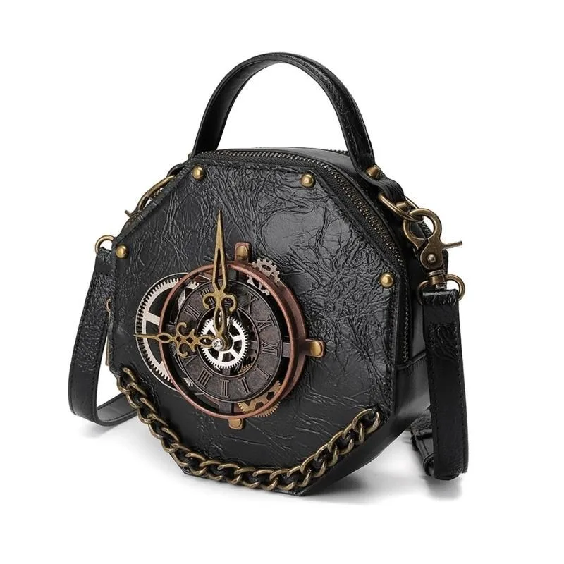 Aanzicht 5 — Steampunk handtas voor dames