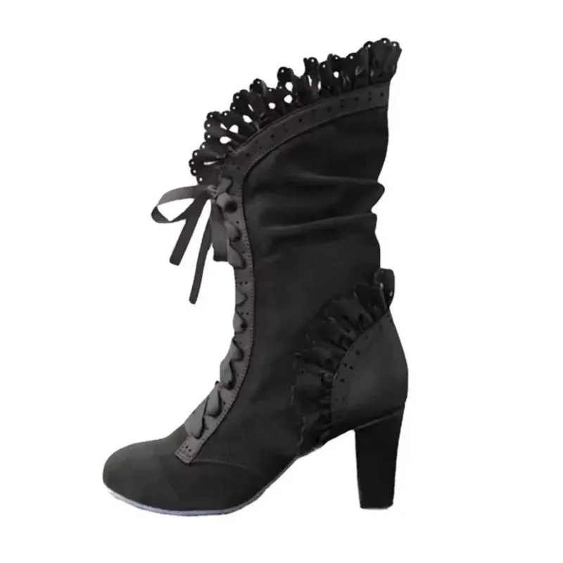 Steampunk enkellaarzen – Victoriaans