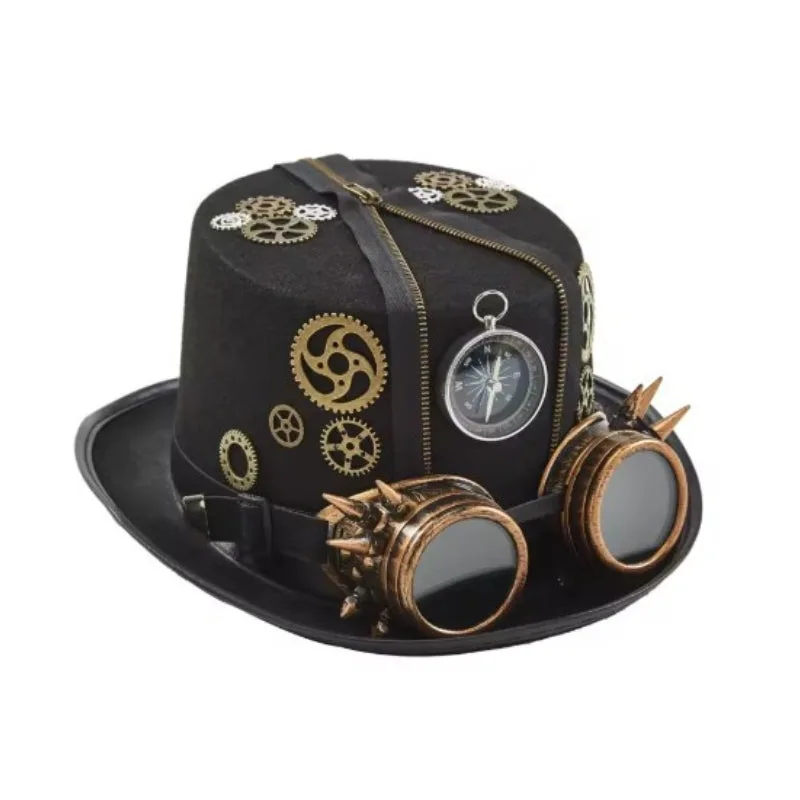 Aanzicht 4 — Steampunk hoed – revolutionair