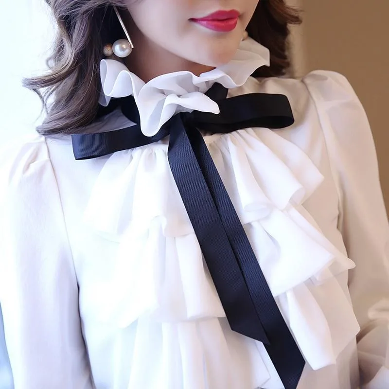 Aanzicht 5 — Steampunk blouse voor dames – modern