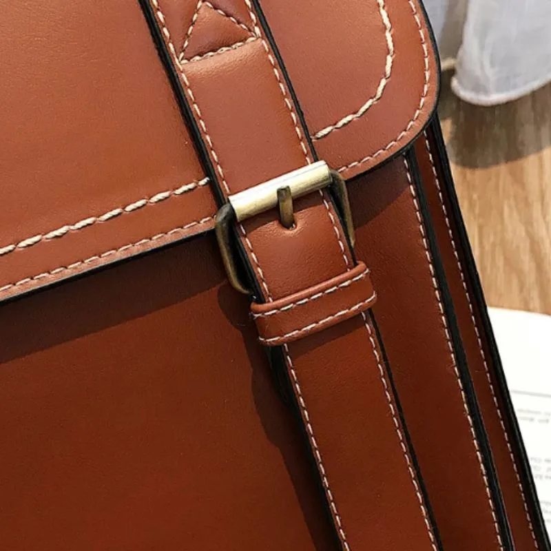 Aanzicht 12 — Steampunk schooltas – van PU