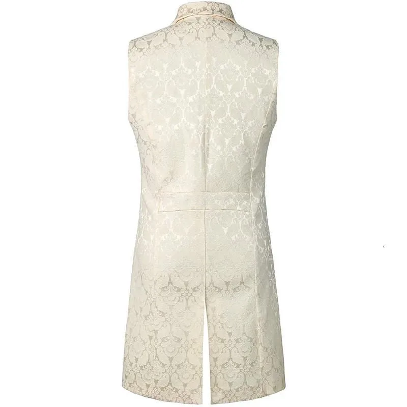 Aanzicht 4 — Gilet voor heren – mouwloos lang gothic