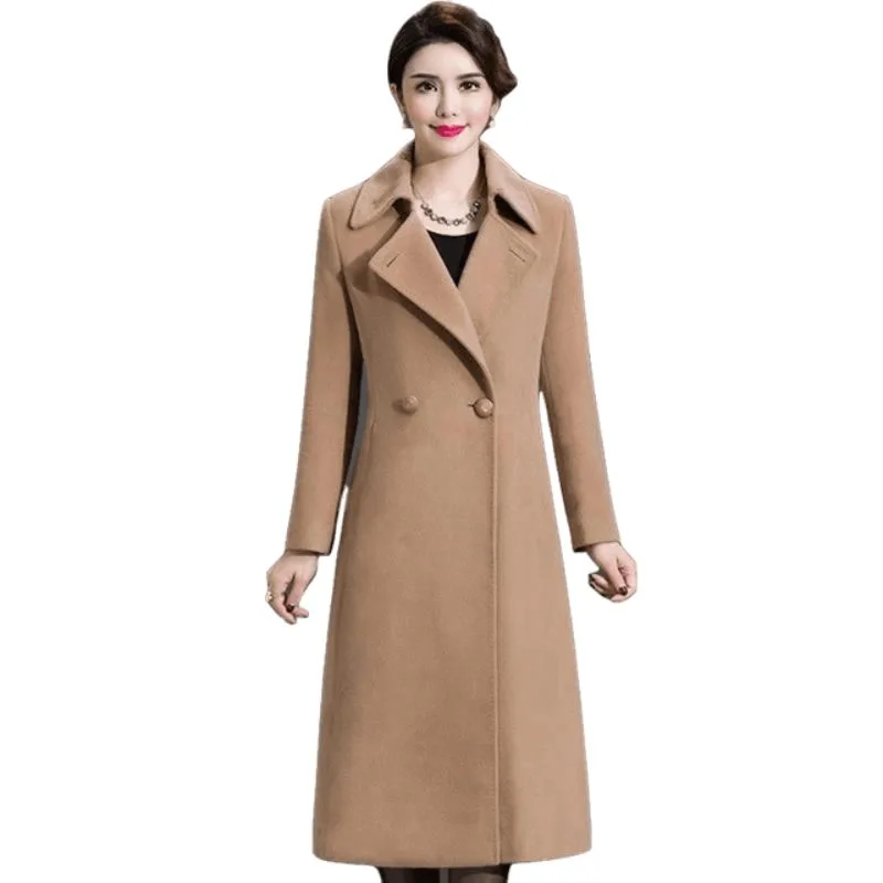 Aanzicht 2 — Mantel voor dames – lang vintage