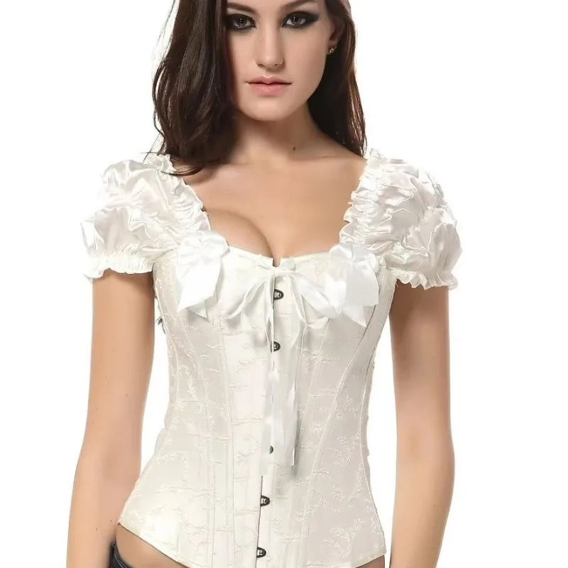 Aanzicht 5 — Bustier – wit Victoriaans