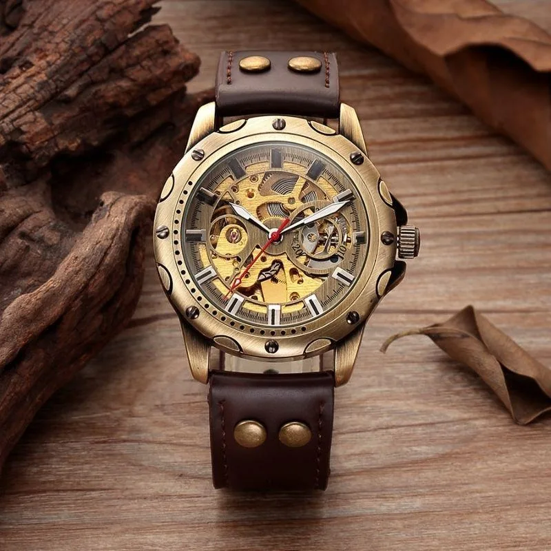 Aanzicht 6 — Steampunk horloge – tandwiel