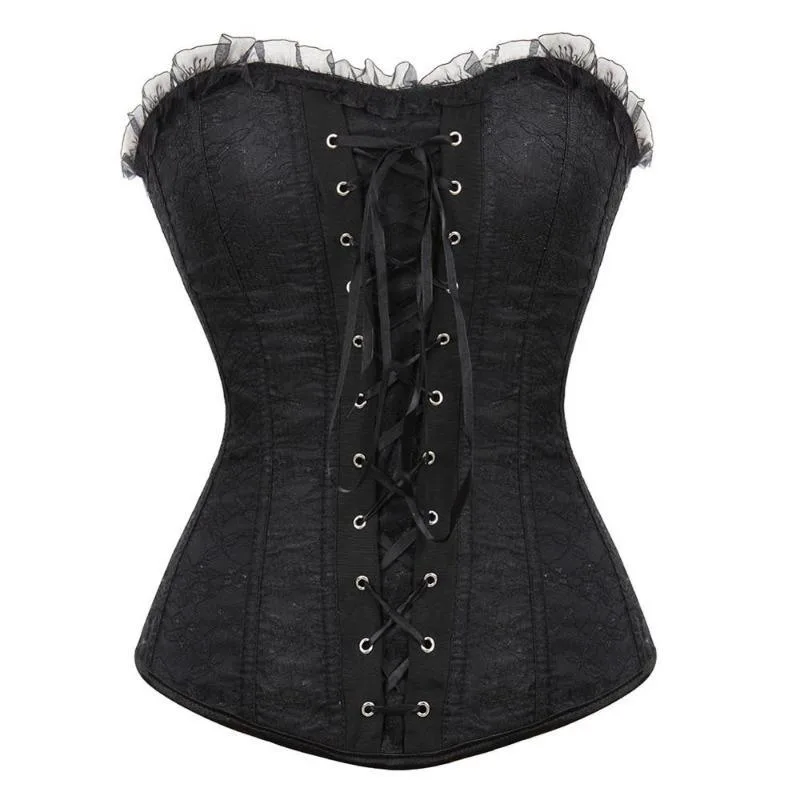 Steampunk korset – met vetersluiting