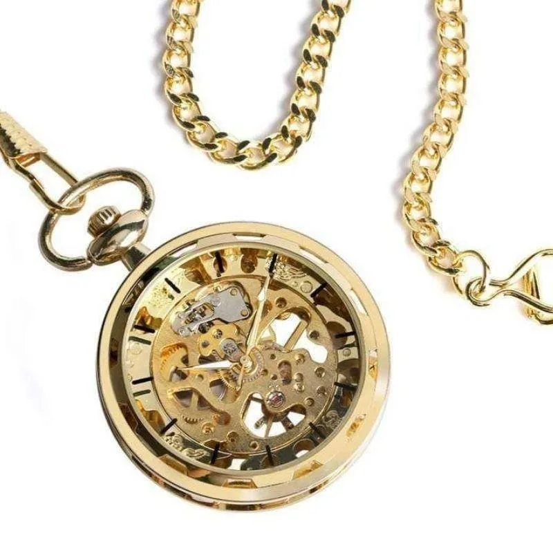 Aanzicht 4 — Steampunk zakhorloge – mechanisch – model 2