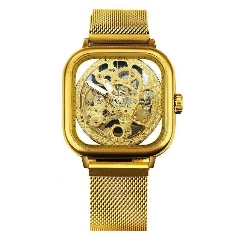 Aanzicht 13 — Steampunk horloge – zichtbaar uurwerk