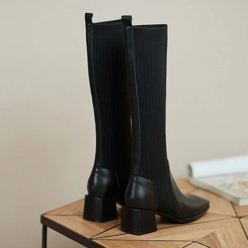 Aanzicht 5 — Sockboots – zwart