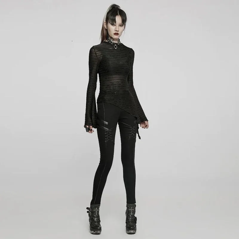 Aanzicht 2 — Steampunk jeans voor dames