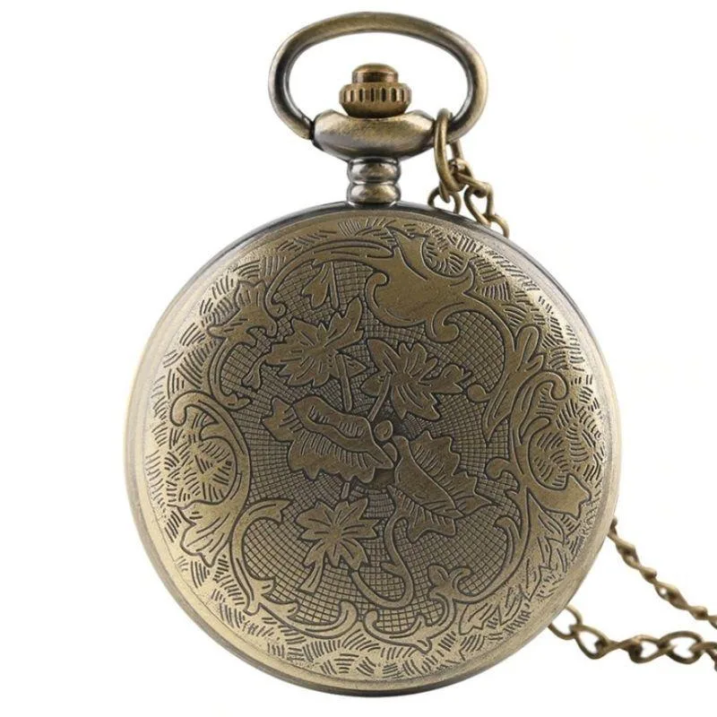 Aanzicht 4 — Steampunk zakhorloge – bloemen