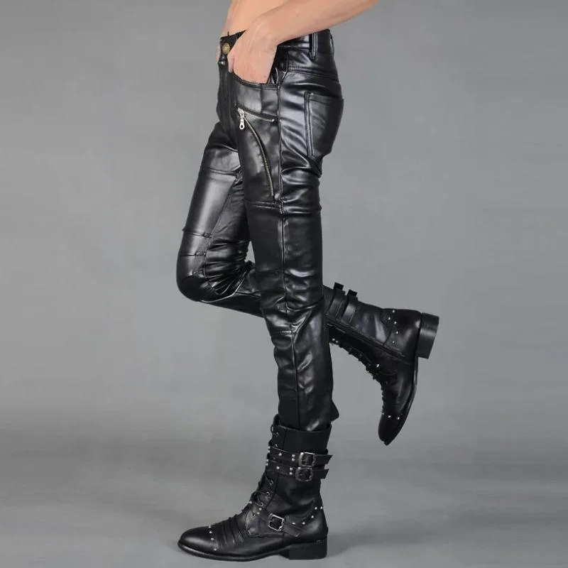 Aanzicht 5 — Broek – punk kunstleer
