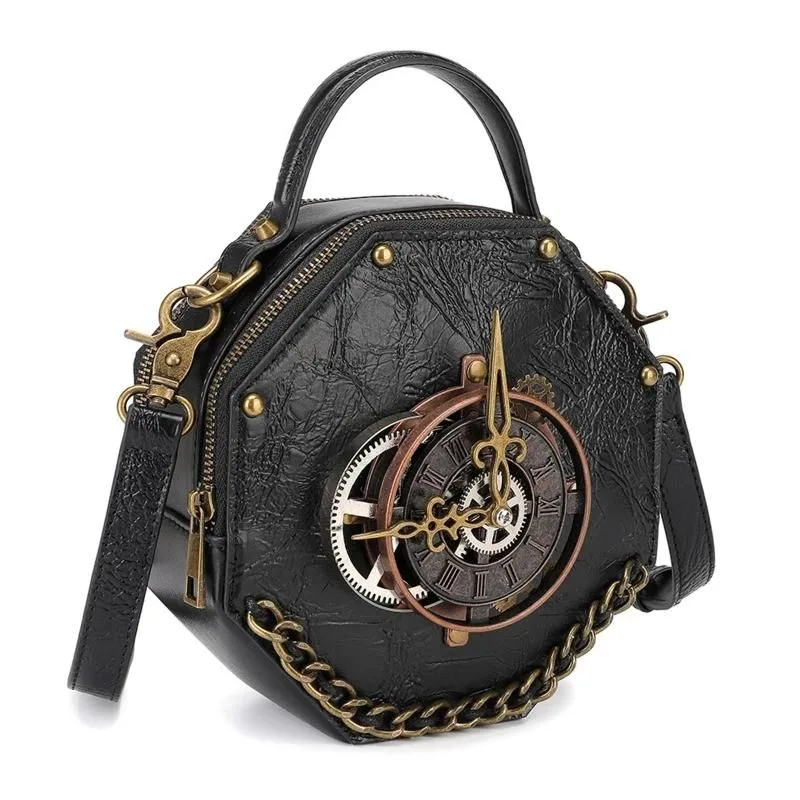 Aanzicht 4 — Steampunk handtas voor dames